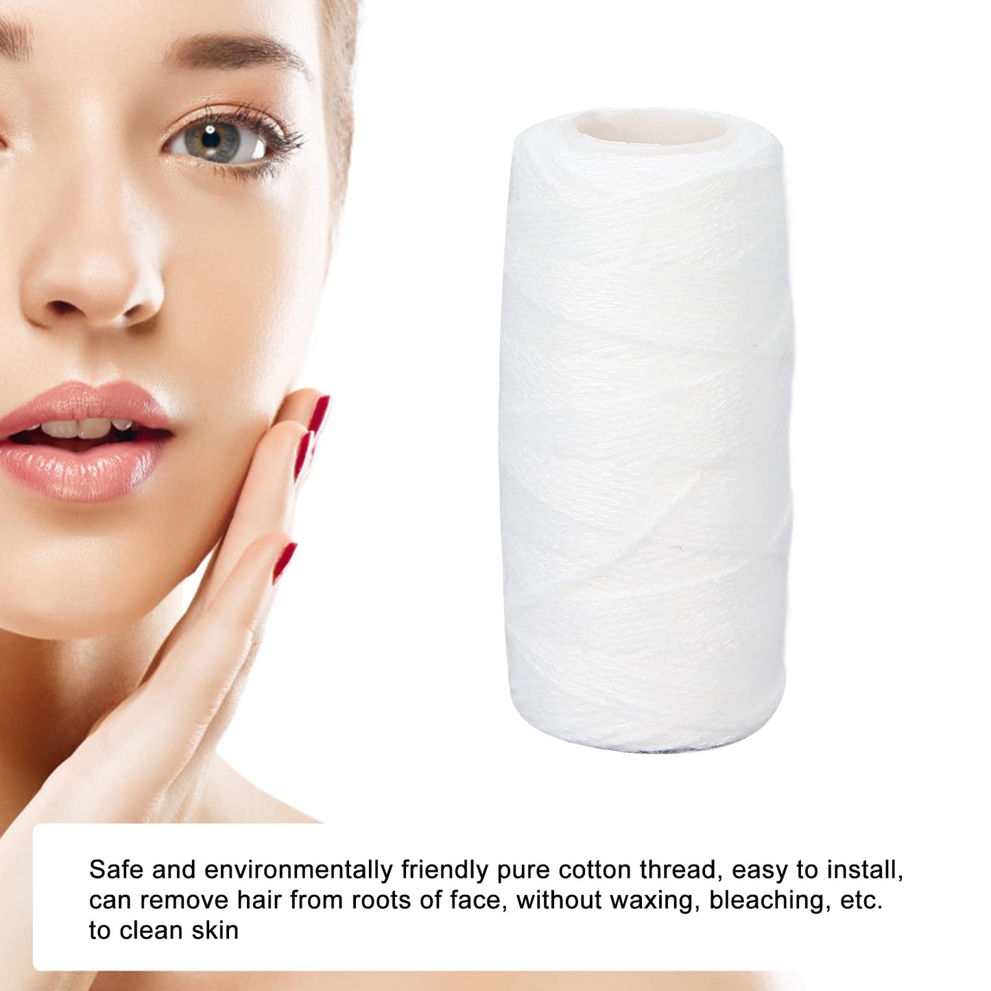 Facial Hair Removal Device Thread, Electric Facial Hair Remover Wire Hair Shaver Beauty Epilator Cotton Strength Threading Thread for Arms for Lower Beauty and Personal Care Shanrya