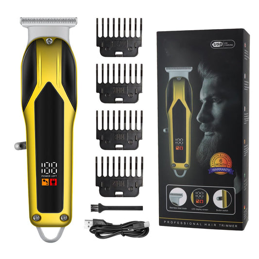 QDKVTNDJZ Hair Clippers for Men, Professional Cordless Beard Trimmer with Power Motor & Smart LCD, Quiet, Perfect for Kids, Bearded, Women & Barbers Beauty and Personal Care QDKVTNDJZ