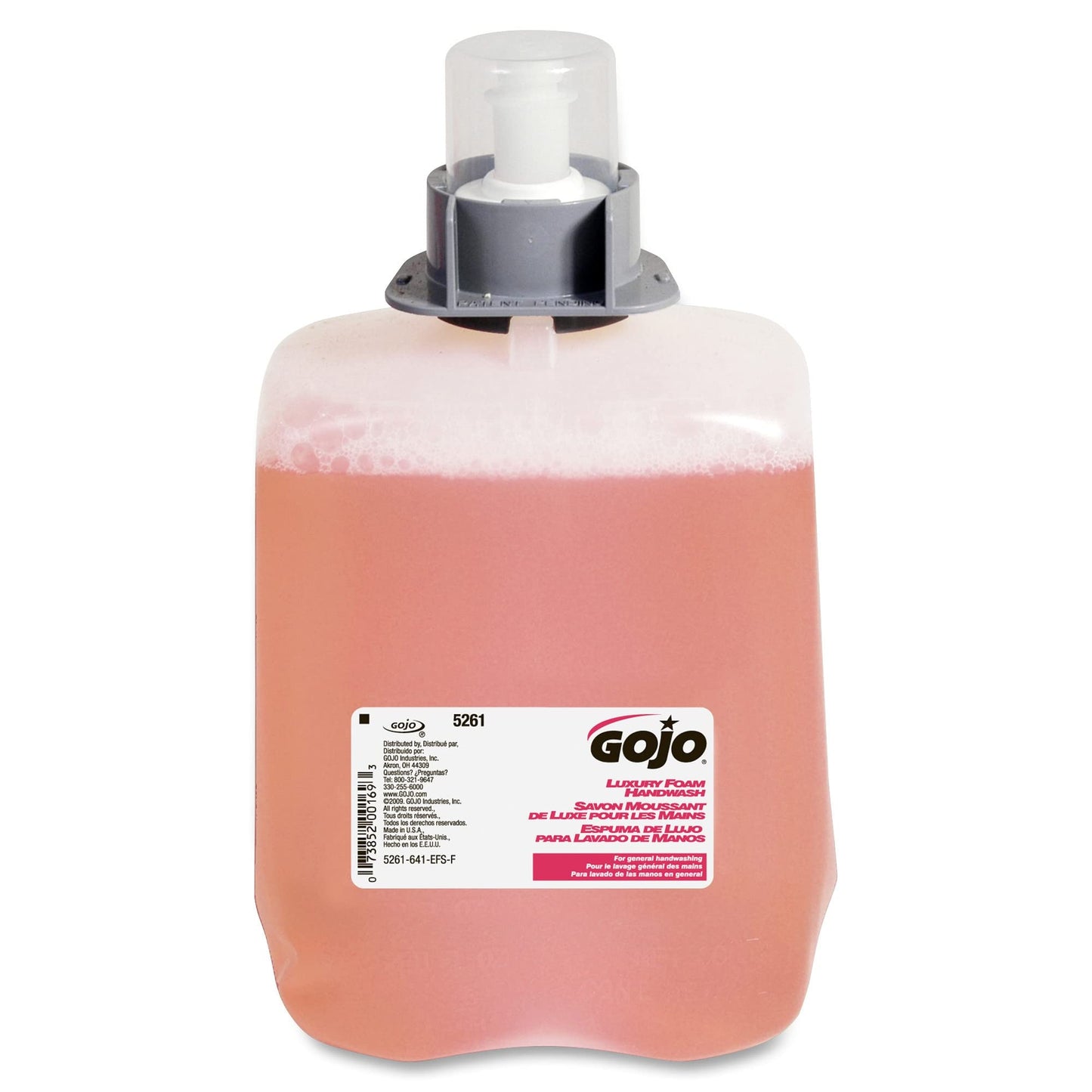 GOJO Luxury Foam Handwash, Cranberry Fragrance, EcoLogo Certified, 2000 mL Hand Soap Refill FMX-20 Push-Style Soap Dispenser (Pack of 2) - 5261-02 Beauty & Personal Care GOJO