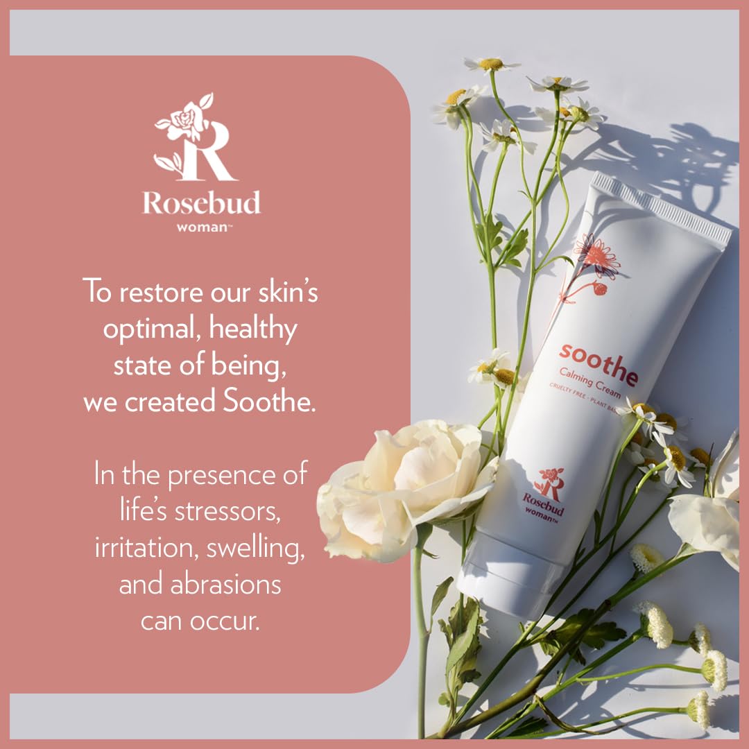 Rosebud Woman Soothe Calming Cream with Arnica & Chamomile, Soothing Cream for Itch & Irritation Relief, Sensitive Skin Moisturzer, Full Body Beauty & Personal Care Rosebud Woman