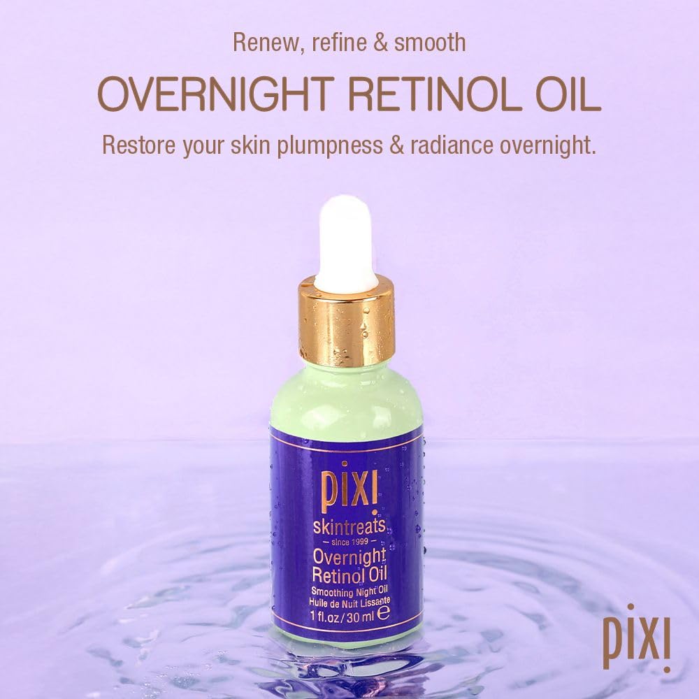 Pixi Beauty Overnight Retinol Oil | Smoothing Night Oil | Peptides Help Firm & Revitalize Skin | Improves Appearance of Fine Lines | 1.01 Fl Oz Beauty & Personal Care Pixi