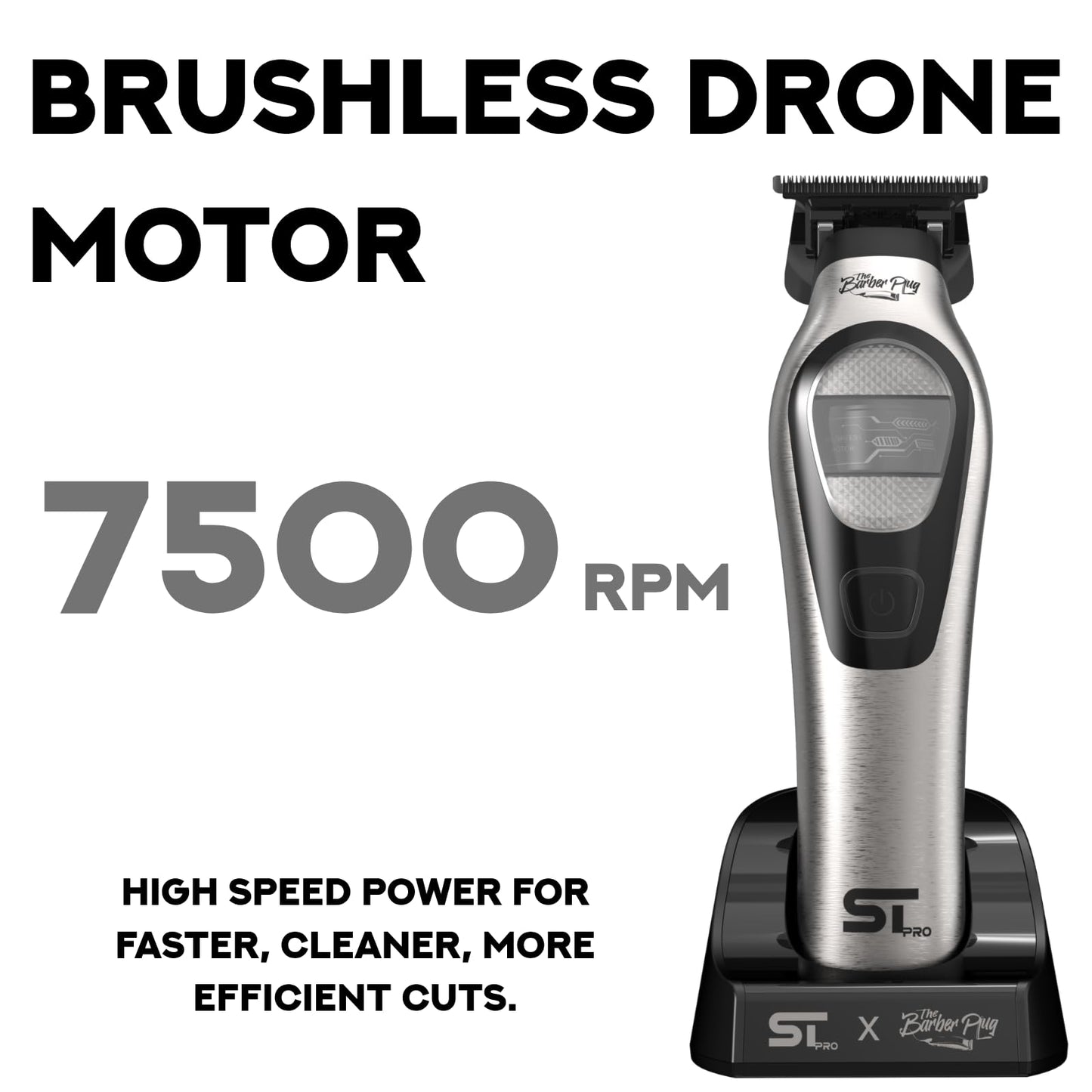 Supreme Trimmer TORQ Trimmer ST741 with a Brushless Drone Motor - 210 Min Run Time, 8000 RPM Barber Hair Trimmer - Low Noise, Professional Beard Beauty and Personal Care Supreme Trimmer