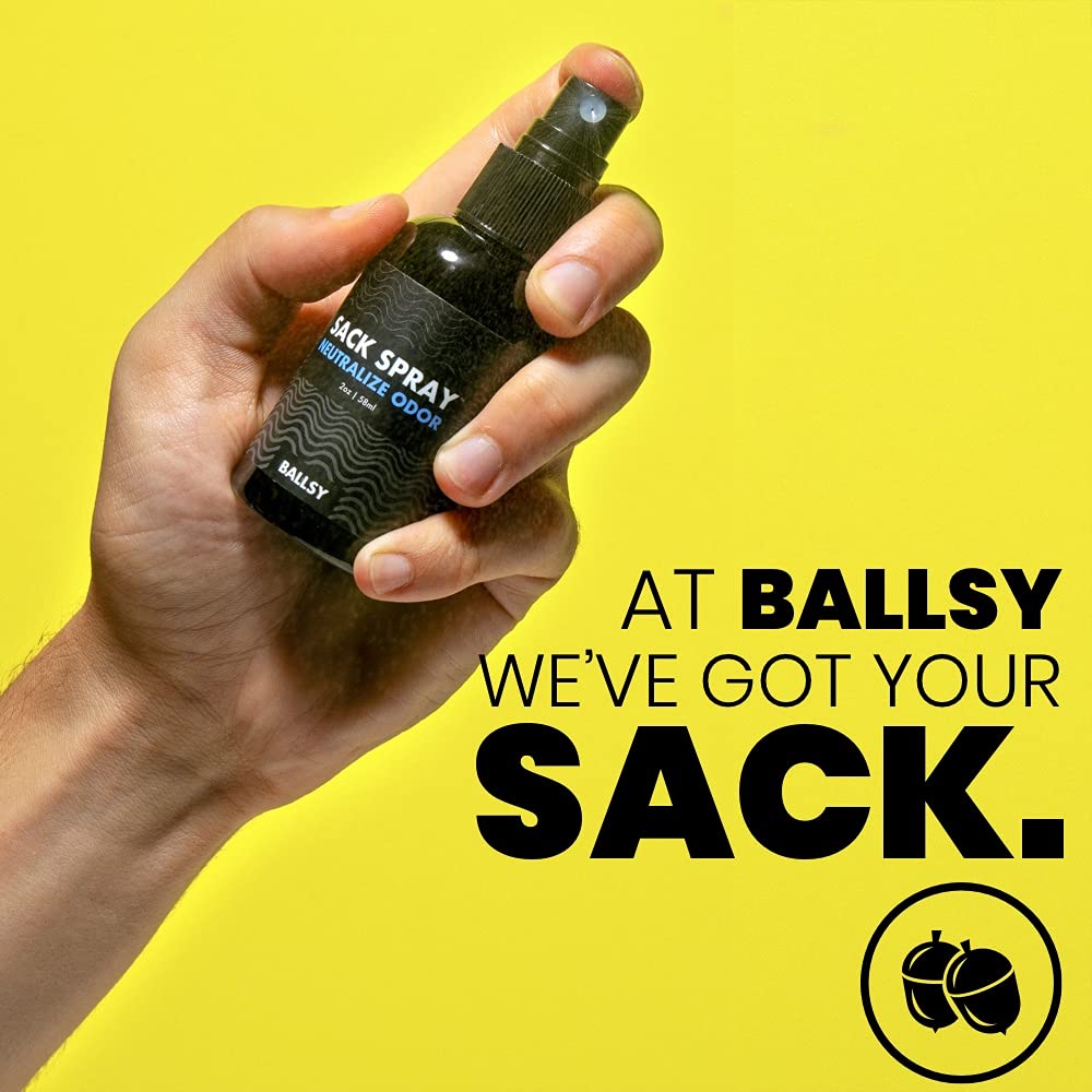 Ballsy Body & Groin Spray - Deodorant for Men - Neutralize Odor & Skin Irritation w/Tea Tree & Aloe Vera Extracts - Cruelty, Sulfate & Paraben-Free Beauty and Personal Care Ballsy