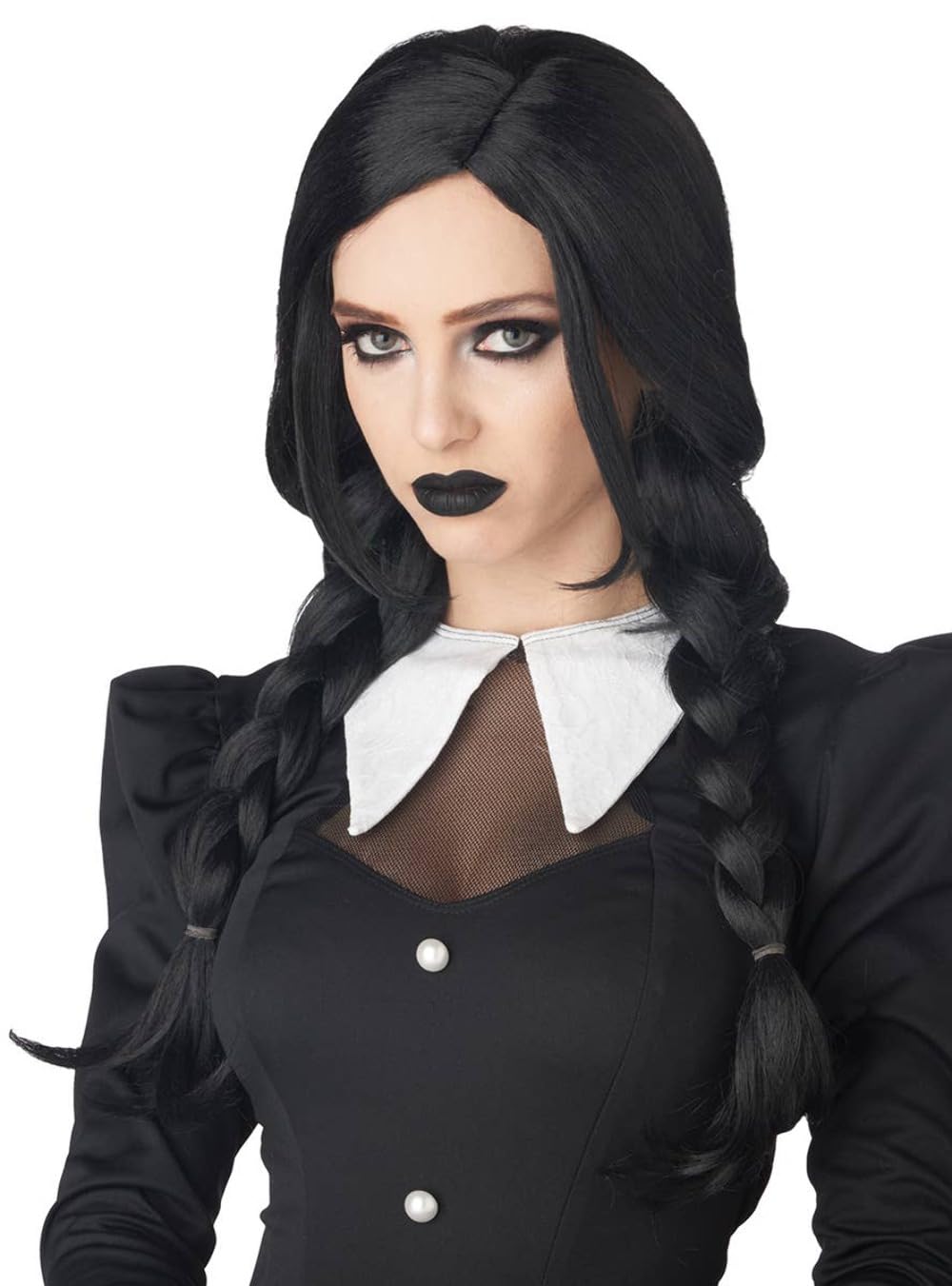 California Costumes, Dark Braids Wig, Black