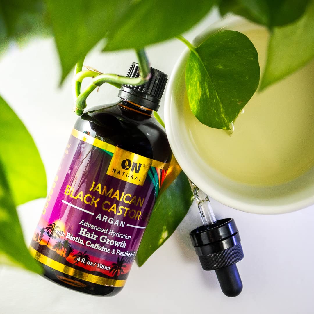 On Natural Jamaican Black Castor Oil [Argan] 4 oz
