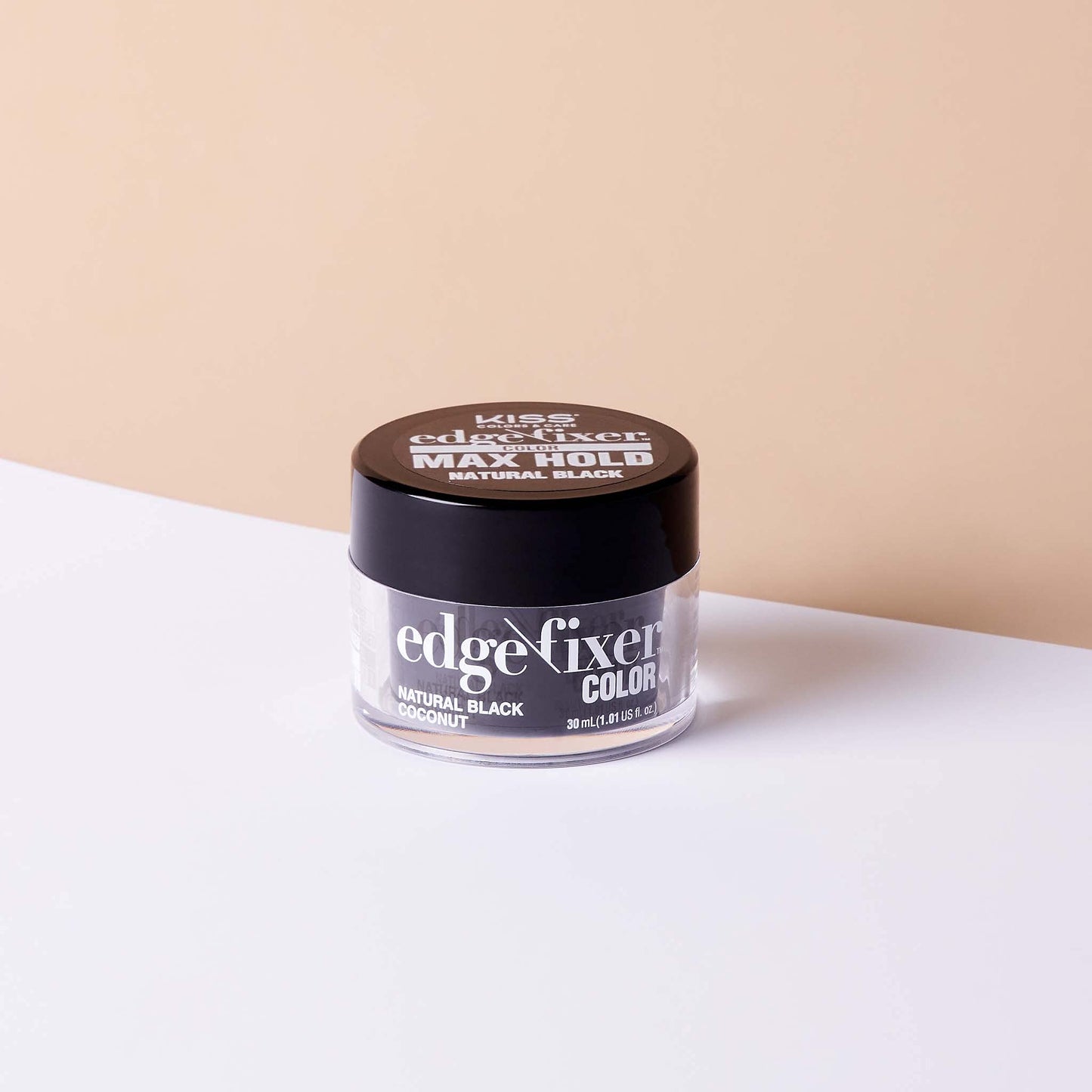 Red by Kiss Edge Fixer Color 24 HR Max Hold & 100% Gray Coverage 30mL (1.01 US fl.oz) Natural Black Perfect for Missing Edges Beauty & Personal Care Red by Kiss