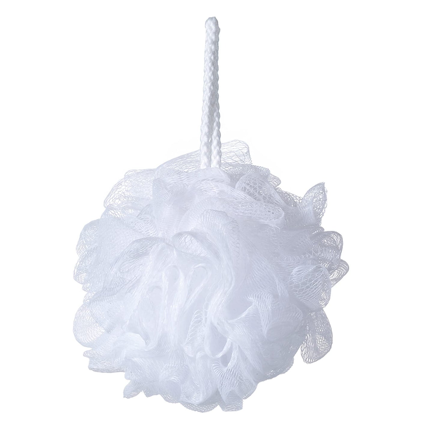 iboodi 60g/pcs White Mesh Bath Sponge Pouf Shower Loofahs Shower Puff Pack of 4 (White) Beauty & Personal Care iboodi