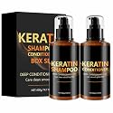 Keratin Shampoo and Conditioner Set,Deep Cleansing Repairs Keratin Hair Mask Deep Conditioner, Anti Frizz, Thinning Hair Formula,Collagen Enriched Beauty & Personal Care MeiPlumLai