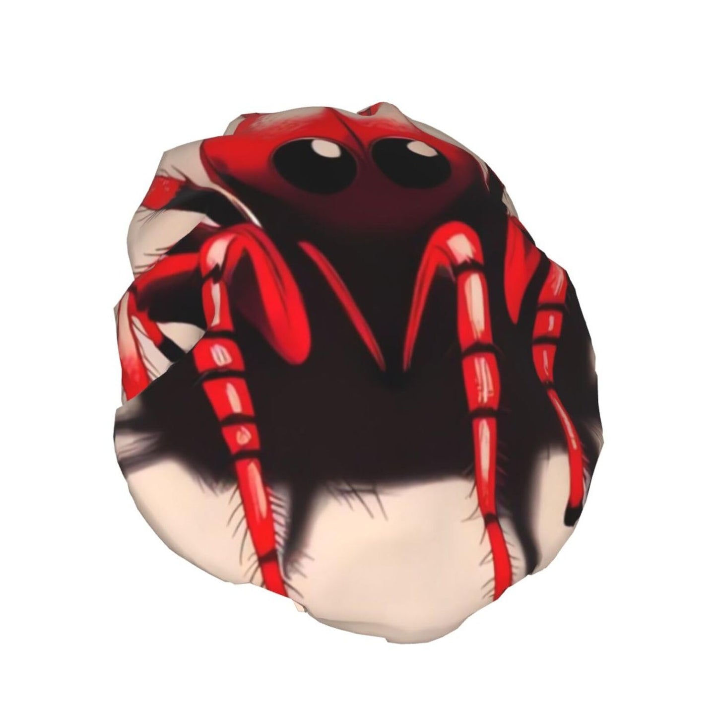Cute little red spider Shower Cap for Women Men Large Reusable Shower Bonnet Double-Layer Waterproof Bath Caps Elastic Band Hair Hat for All Beauty and Personal Care BWLHJKE
