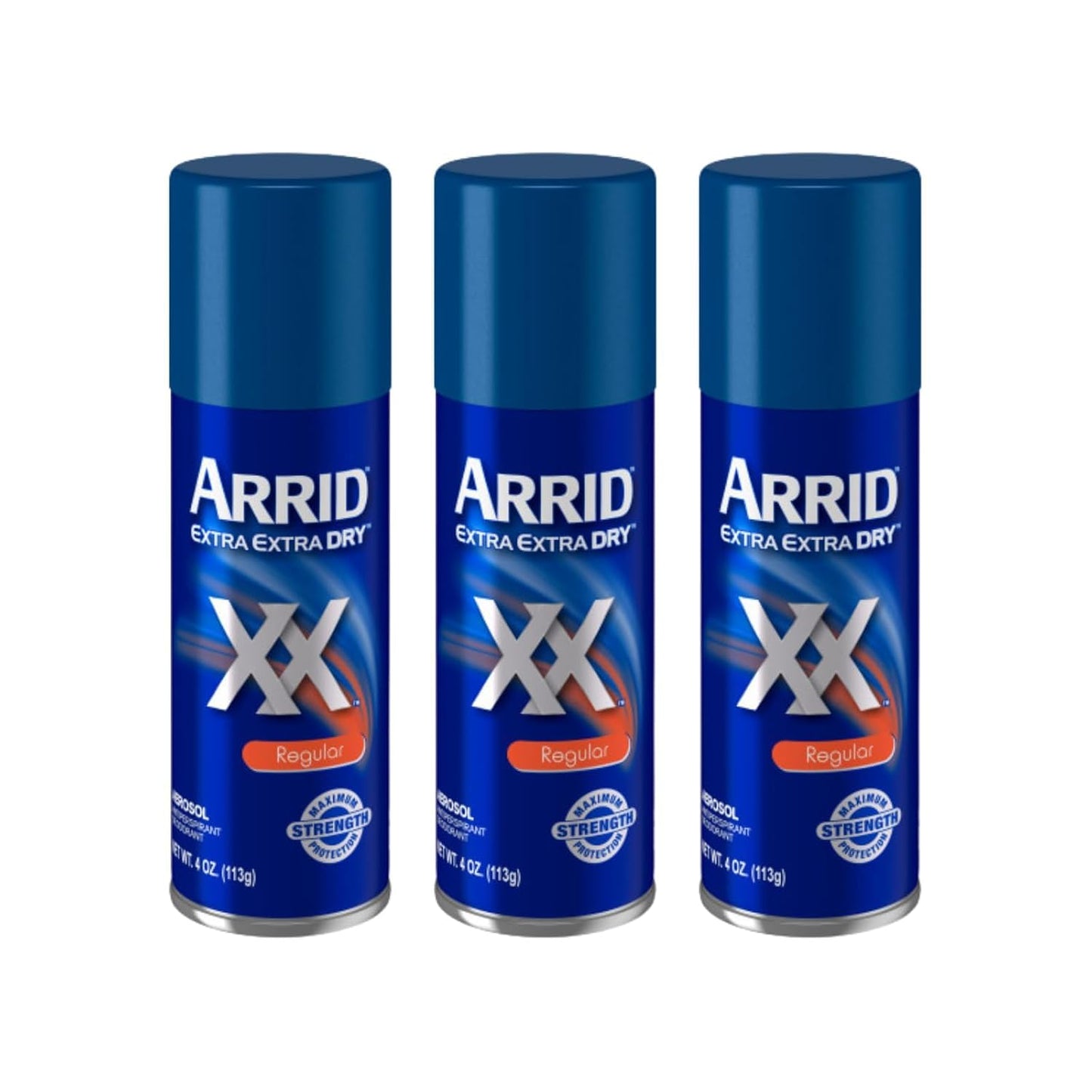 Arrid XX Extra Extra Dry Aerosol Antiperspirant Deodorant for Underarm Odor and Wetness Protection, Maximum Strength Protection, Regular Scent, 4 Beauty and Personal Care Arrid