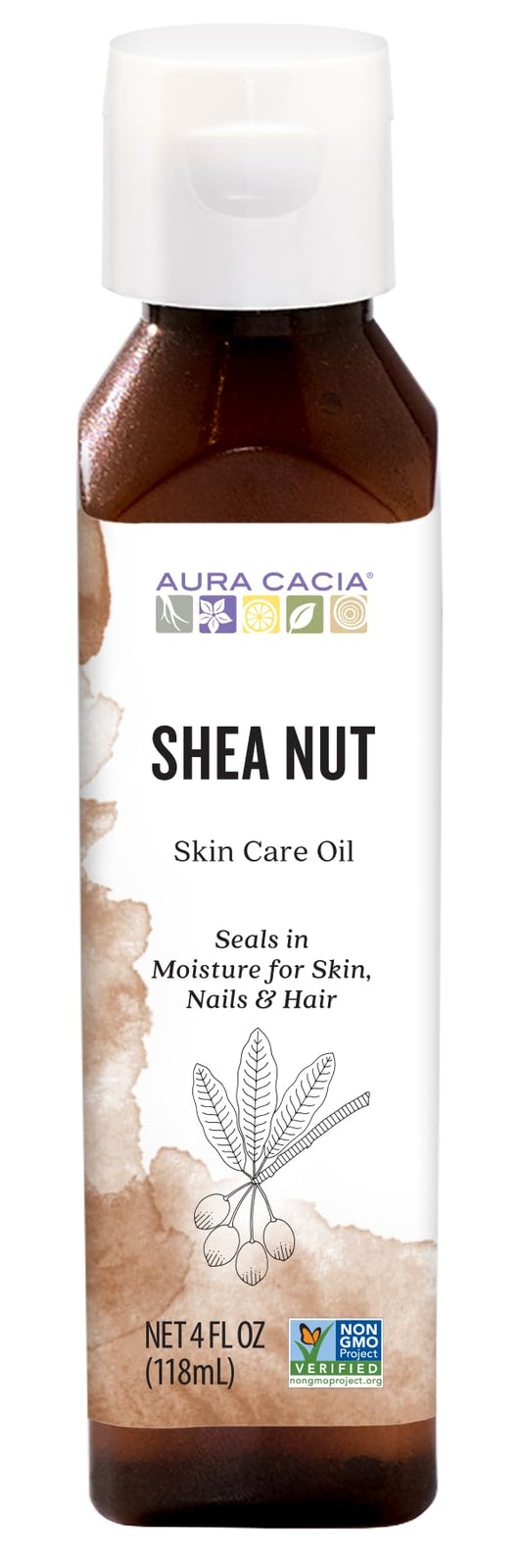 Aura Cacia Nourishing Shea Nut Oil | Multi-Purpose Nourishment Oil | 4 fl oz. Beauty & Personal Care Aura Cacia