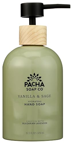 PACHA SOAP Vanilla & Sage Liquid Hand Soap, 12.5 FZ Beauty & Personal Care Pacha Soap Co
