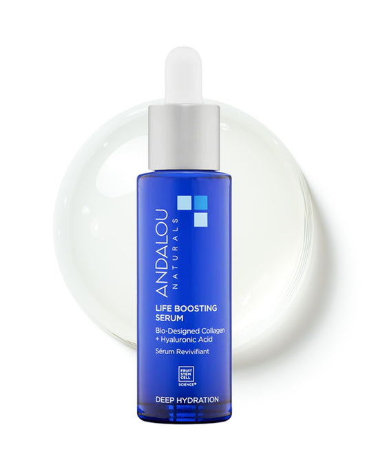 Andalou Naturals Collagen + Hyaluronic Acid Serum for Face | Deep Hydrating Life Boosting Face Serum Improves Skin Elasticity | Plumping & Anti Aging Beauty & Personal Care Andalou Naturals