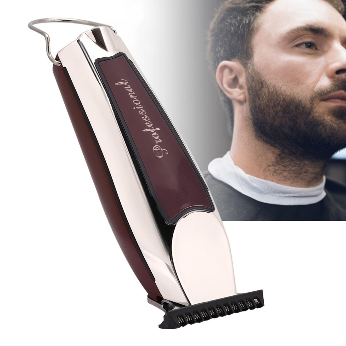 Yosoo Hair Shaver, Electric Hair Clipper USB Rechargeable Hair Trimmer Professional Hair Modeling Carving Shave for Men Grooming Kit Professional Hair Beauty and Personal Care Yosoo