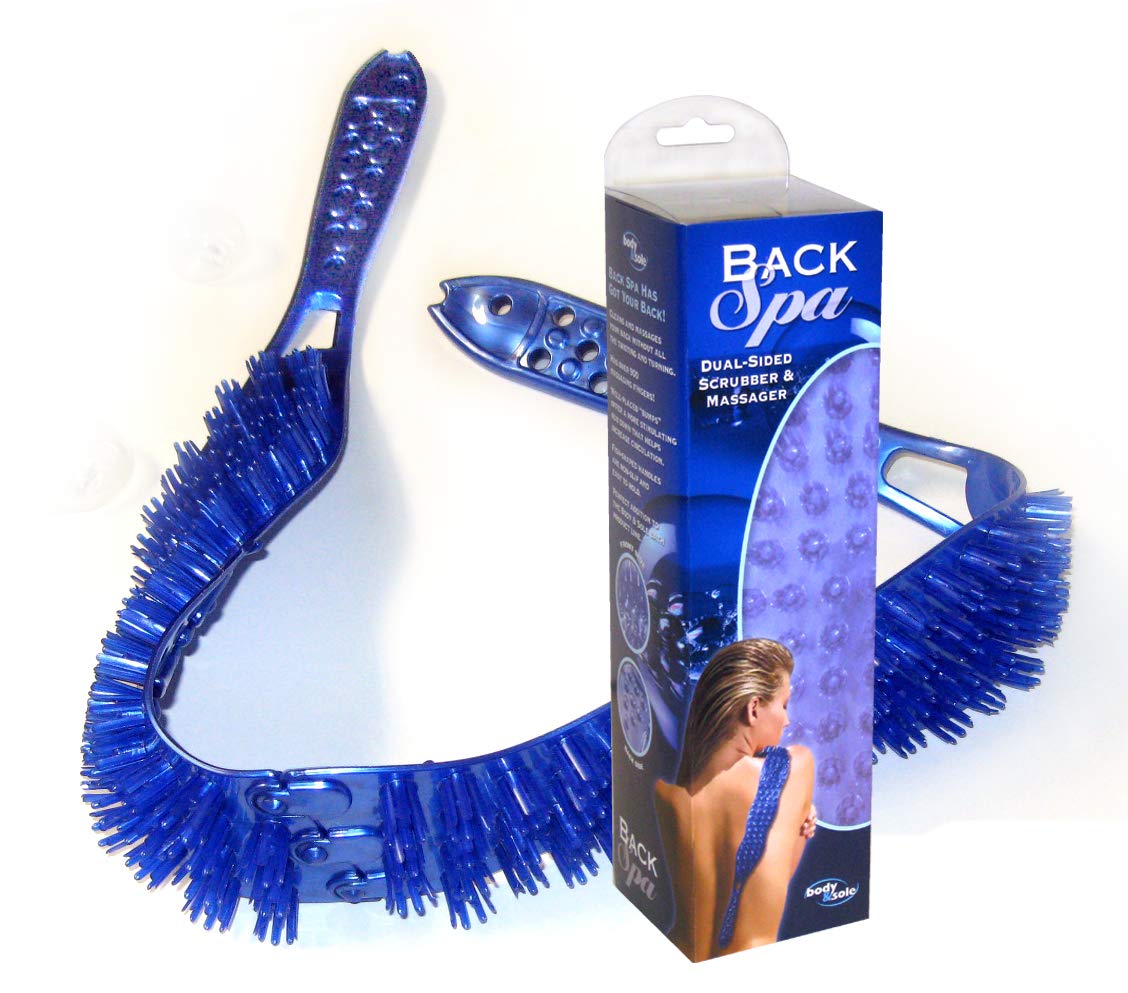 Body & Sole Exfoliating Back Scrubber Brush - Deep Clean and Invigorate Your Skin - 2 Sided to Stimulate Circulation and Massage Tired Muscles, Bath Beauty & Personal Care body & sole