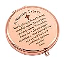 Nurse Appreciation Gifts for Women Nurse Prayer Gifts Compact Makeup Mirror for Nurse Student Nurse Gifts for Women Folding Makeup Mirror for Her Beauty & Personal Care Mwphuy