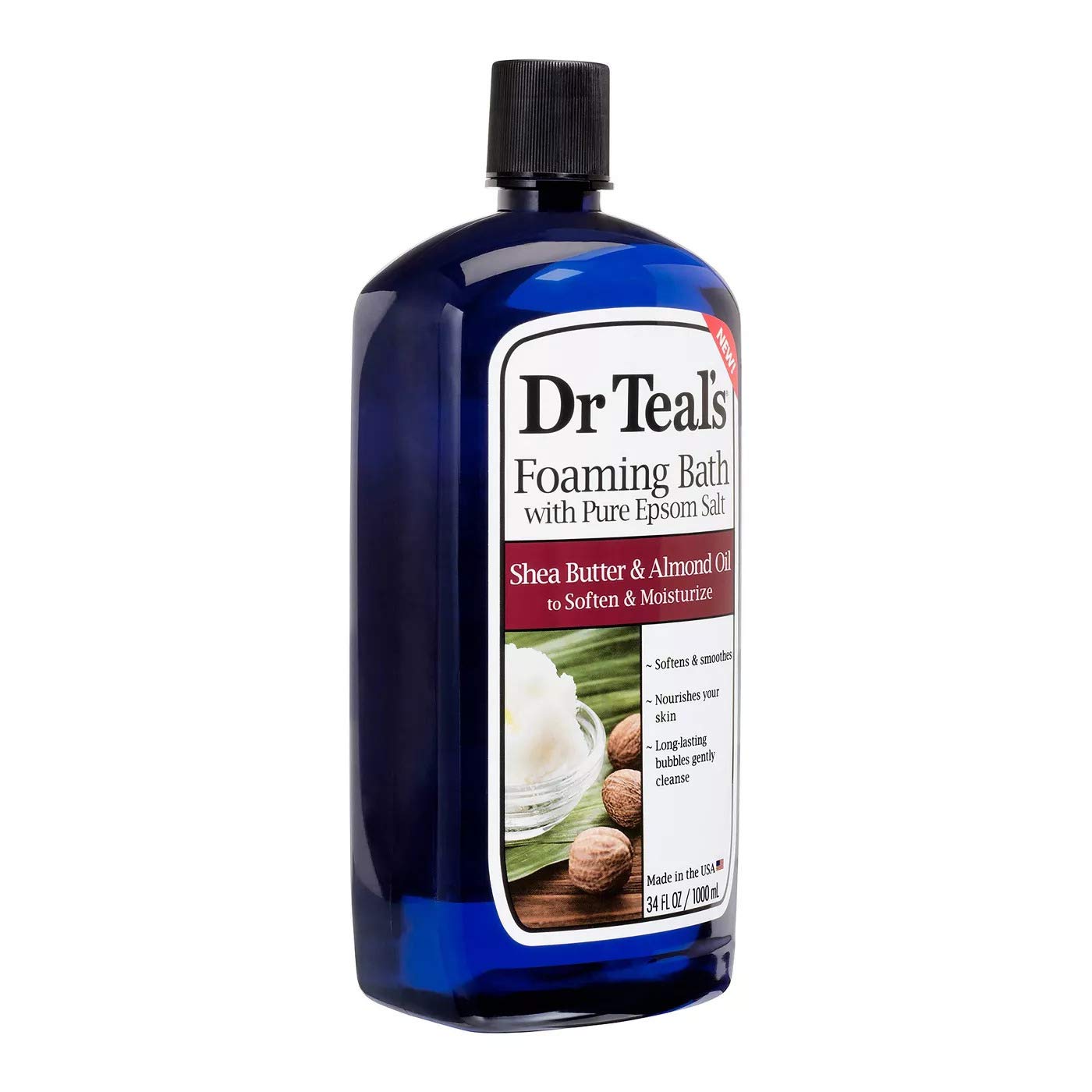 Dr. Teals Foaming Bath Variety Gift Set (2 Pack, 34oz Ea) Shea Butter & Almond Oil, Melatonin Sleep Bath - Essential Oils Blended with Pure Epsom Salt Beauty and Personal Care Dr Teal's