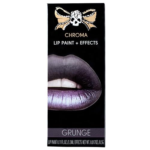 Tattoo Junkee Grunge, Blue Gray Shade, 2-in-1 Lip Kit With Matte Liquid Lipstick & Shimmer Powder, Long Lasting, Cruelty Free Beauty & Personal Care TATTOO JUNKEE