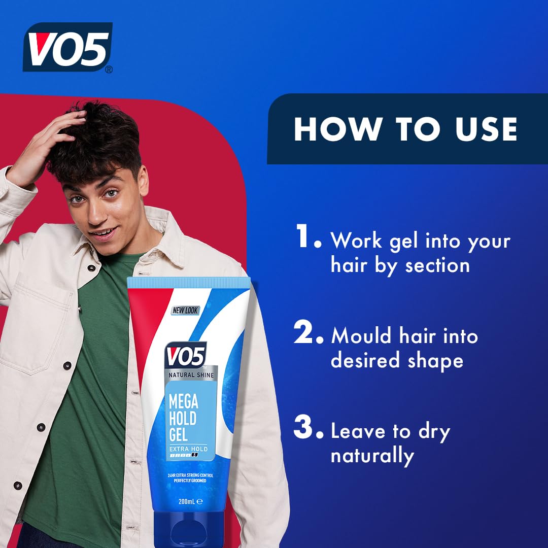 VO5 Mega Hold Styling Gel (200ml) Beauty & Personal Care Alberto VO5