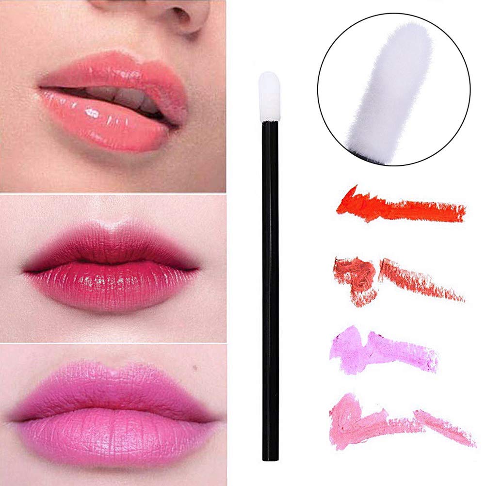 Pimoys Lip Brushes, 200Pcs/Set Disposable Lip Brushes Make Up Brush Lipstick Lip Gloss Wands Applicator Tool Makeup Beauty Tool Kits Beauty & Personal Care Pimoys