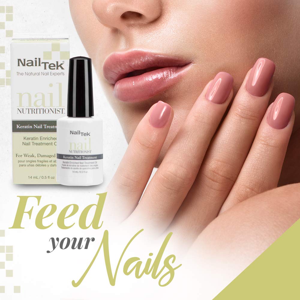 Nail Tek Nail Nutritionist, Keratin Enriched Nail Treatment Oil for Weak and Damaged Nails, 0.5 oz, 1-Pack Beauty & Personal Care Nail Tek