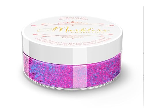 MARBLERS Chunky Natural Mica Powder [Candy Pearl] 0.11oz (3g) | Highly Pigmented | Non-Toxic, Vegan, Cruelty-Free | Eyeshadow, Body Butter, Nail Beauty & Personal Care MARBLERS