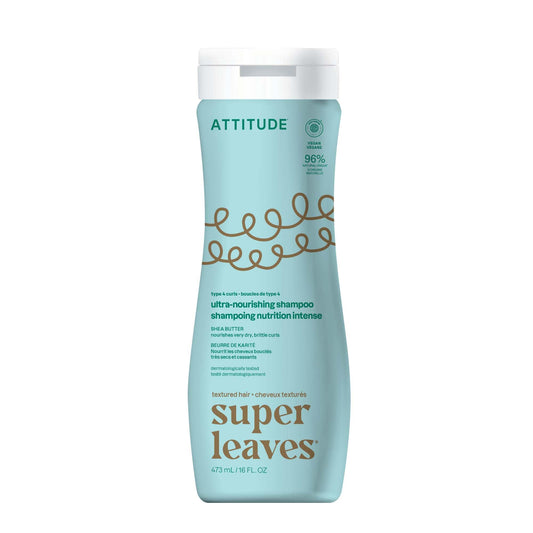ATTITUDE Ultra-Nourishing Shampoo for Curly Hair with Shea Butter, EWG Verified, Vegan and Naturally Derived 4a, 4b, 4c Curl Type, Deeply Nourishes Beauty & Personal Care ATTITUDE