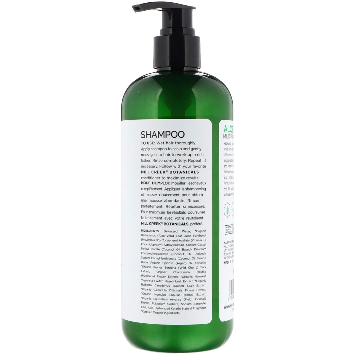 Millcreek Shampoo Aloe Vera Beauty & Personal Care Mill Creek