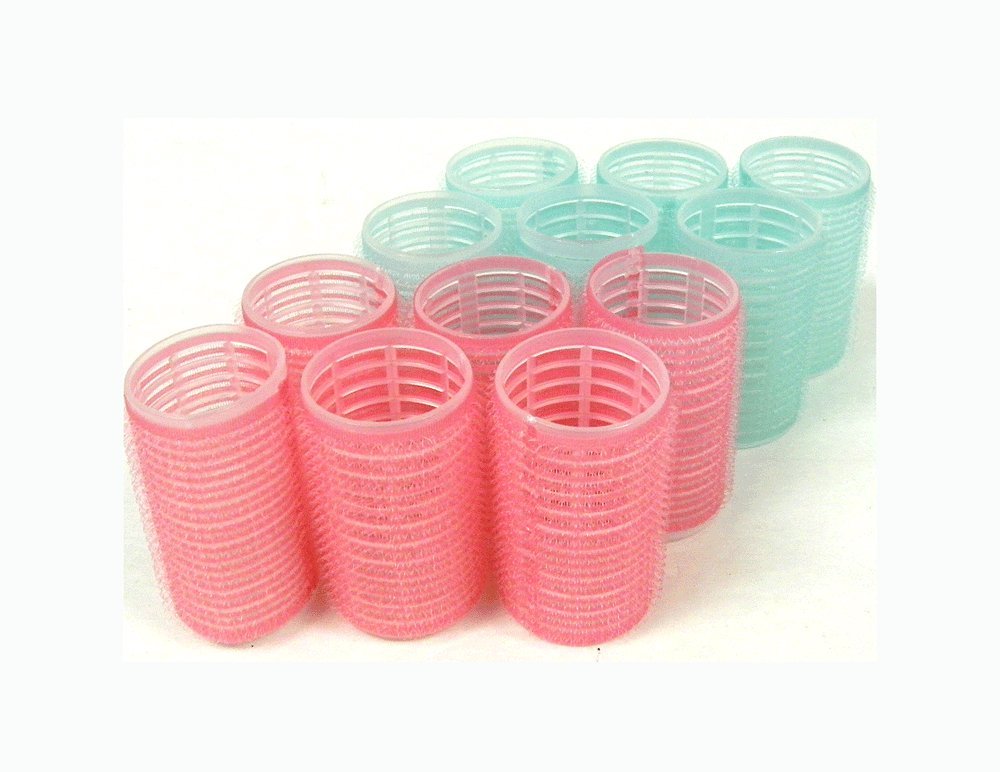 Large Self-Grip Hair Roller Assorted Colors (Pink, Yellow, Blue, Green) (Large) Beauty & Personal Care THE UM24