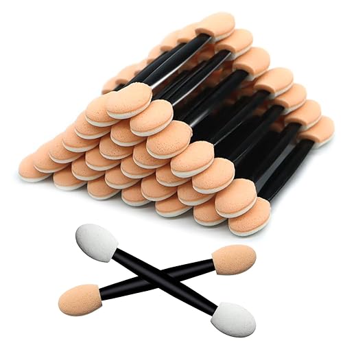 Dual Sides Disposable Eyeshadow Applicators,120Pcs Sticks With Sponge Tip, 6.2cm/2.4 Inch Brush for Eye Makeup - Women and Girls Beauty & Personal Care keepsweat