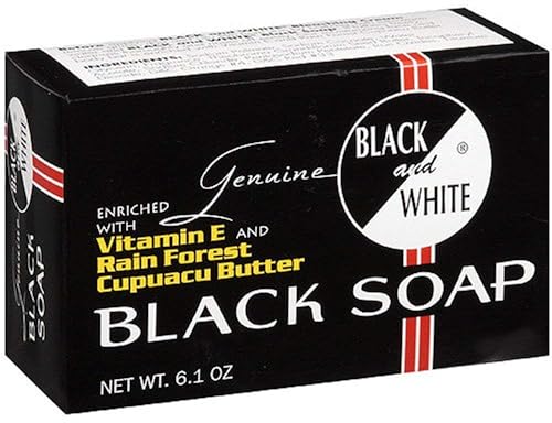Black and White Black Soap, 6.1 oz (Pack of 4) Beauty & Personal Care Black and White