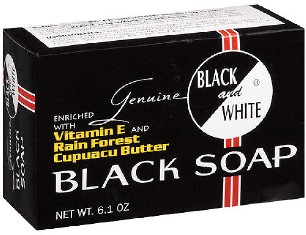 Black and White Black Soap, 6.1 oz (Pack of 4) Beauty & Personal Care Black and White