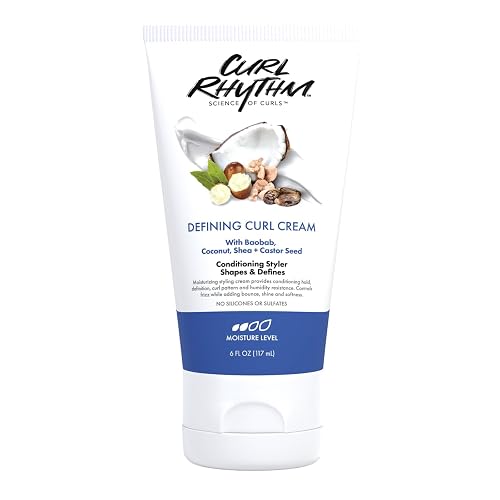 Curl Rhythm Defining Curl Cream - Hair Moisturizer for Curly Hair - Curl Styling Cream for Frizz Control, Bounce, and Shine - Sulfate Free - 6 oz Beauty & Personal Care Curl Rhythm