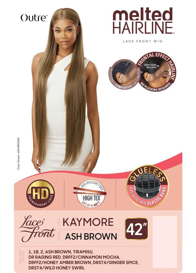 Outre Lace Front Wig - Melted Hairline - Kaymore (DRST4/WILD HONEY SWIRL)