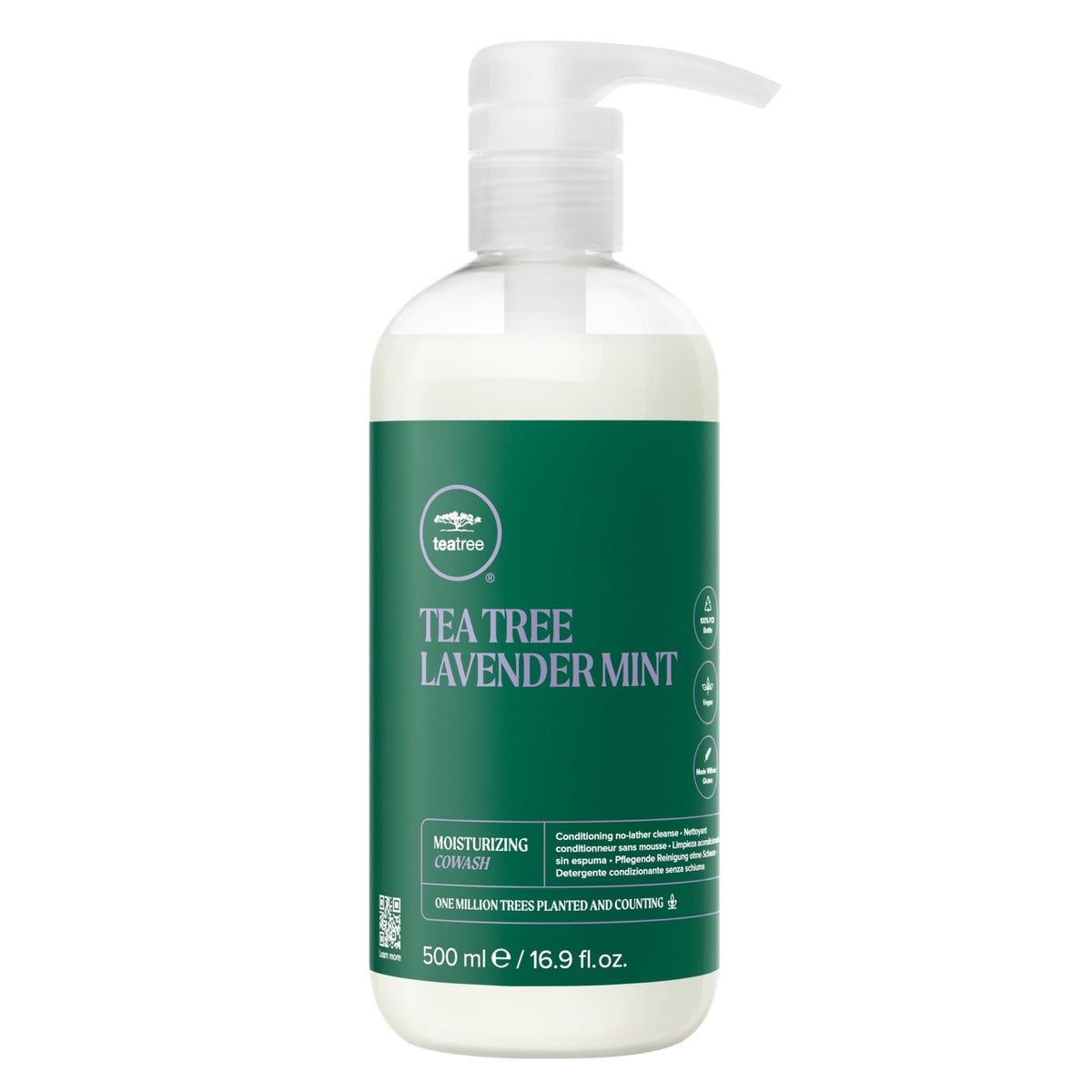 Tea Tree Lavender Mint Moisturizing Cowash, Cleansing Conditioner, For Coarse, Curly + Dry Hair, 16.9 fl. oz.