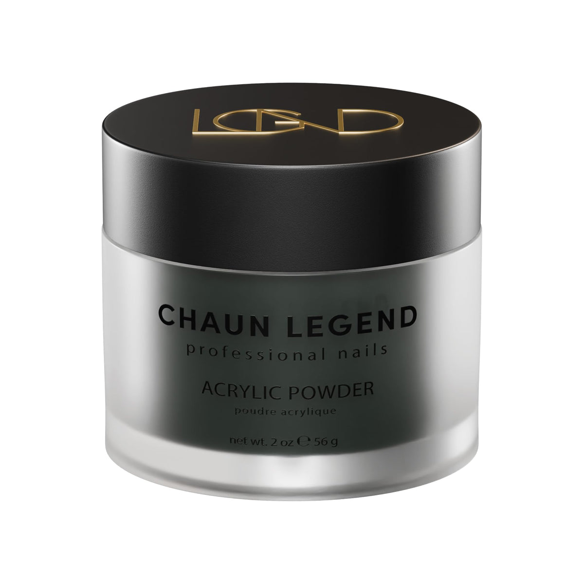 Chaun Legend Acrylic Powder, 2 Oz Long Lasting Salon Quality, Bubble Free, Self Leveling Professional Manicures, Fake Nails, Carving & Extensions
