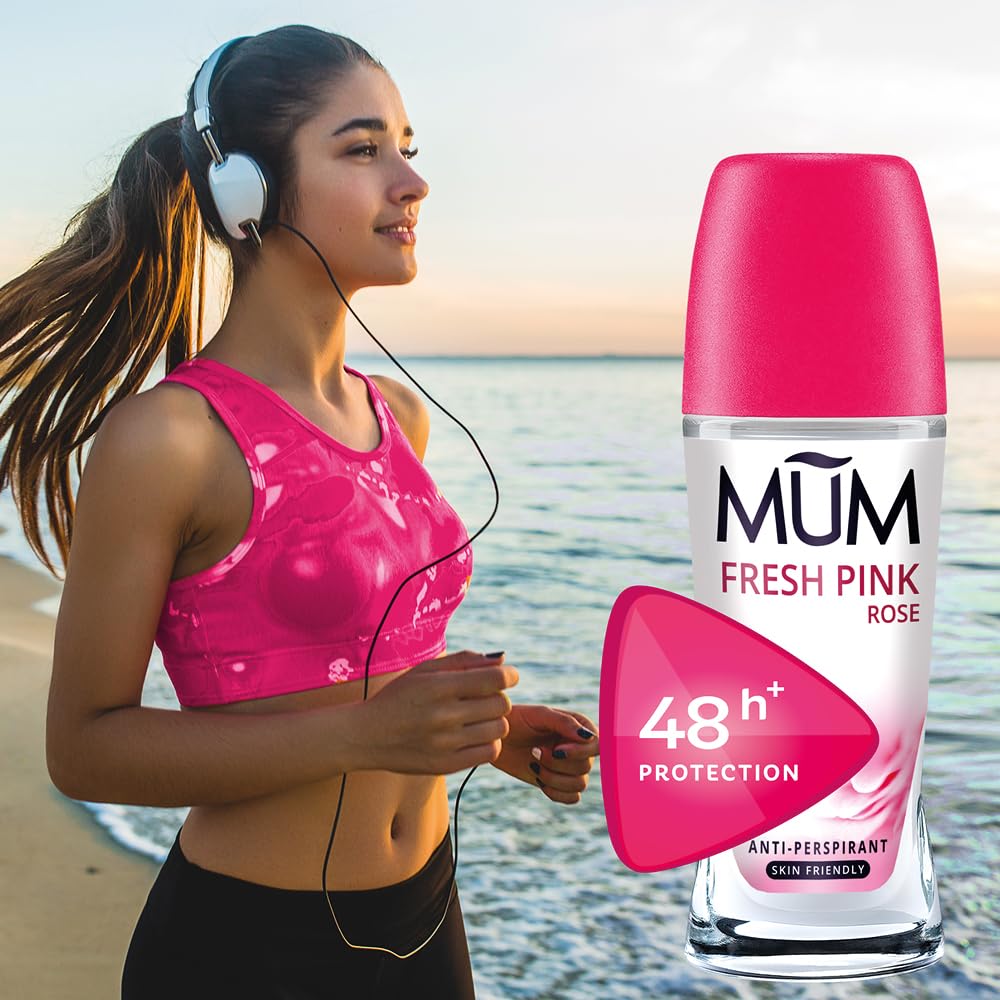 Mum Fresh Pink Rose Perfumed 48 Hours Plus Protection Anti-Perspirant, 50 ml, Pack of 6 192103/c Beauty and Personal Care MUM