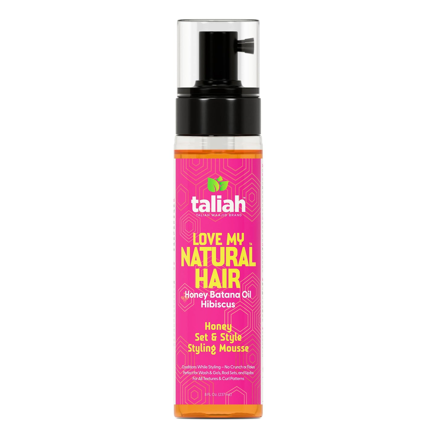 Taliah Waajid Love My Natural Hair Honey Set & Style Styling Mousse 8oz - Lightweight Foaming Mousse with Honey & Batana Oil - Curl Defining, Frizz Beauty & Personal Care Taliah Waajid black earth products