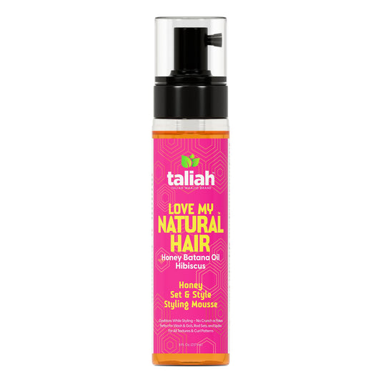 Taliah Waajid Love My Natural Hair Honey Set & Style Styling Mousse 8oz - Lightweight Foaming Mousse with Honey & Batana Oil - Curl Defining, Frizz Beauty & Personal Care Taliah Waajid black earth products