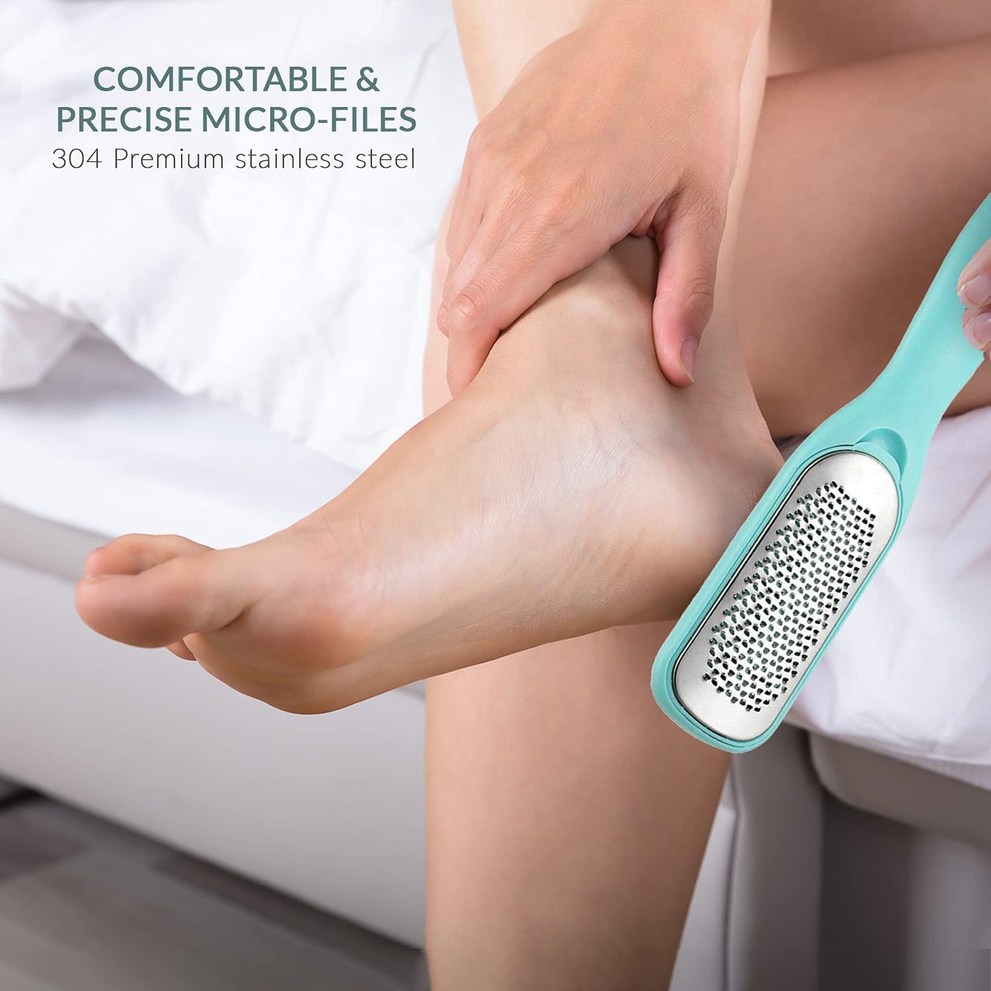 Relax Tony Callus & Dead Skin Remover - Dual-Sided - for Wet & Dry Exfoliation: Scrub, File & Rasp for Smooth Feet - Pedicure Tool - Foot File Callus Beauty & Personal Care Relax Tony