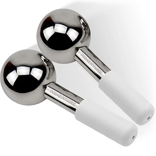 Ice Globes for Facials | Unbreakable Steel Cooling Roller | Cryo Sticks for Face | Massager for Face Neck & Eyes | Skin Care for Dark Circles Beauty & Personal Care PRIME Fitness