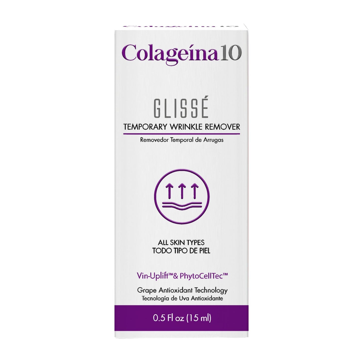 Colageina 10 Glissé Temporary Wrinkle Remover - Powered by Vin-Uplift & PhytoCellTec - Reduce Fine Lines and Wrinkles in 90 seconds for up to 8 Hours Beauty & Personal Care Colageina 10