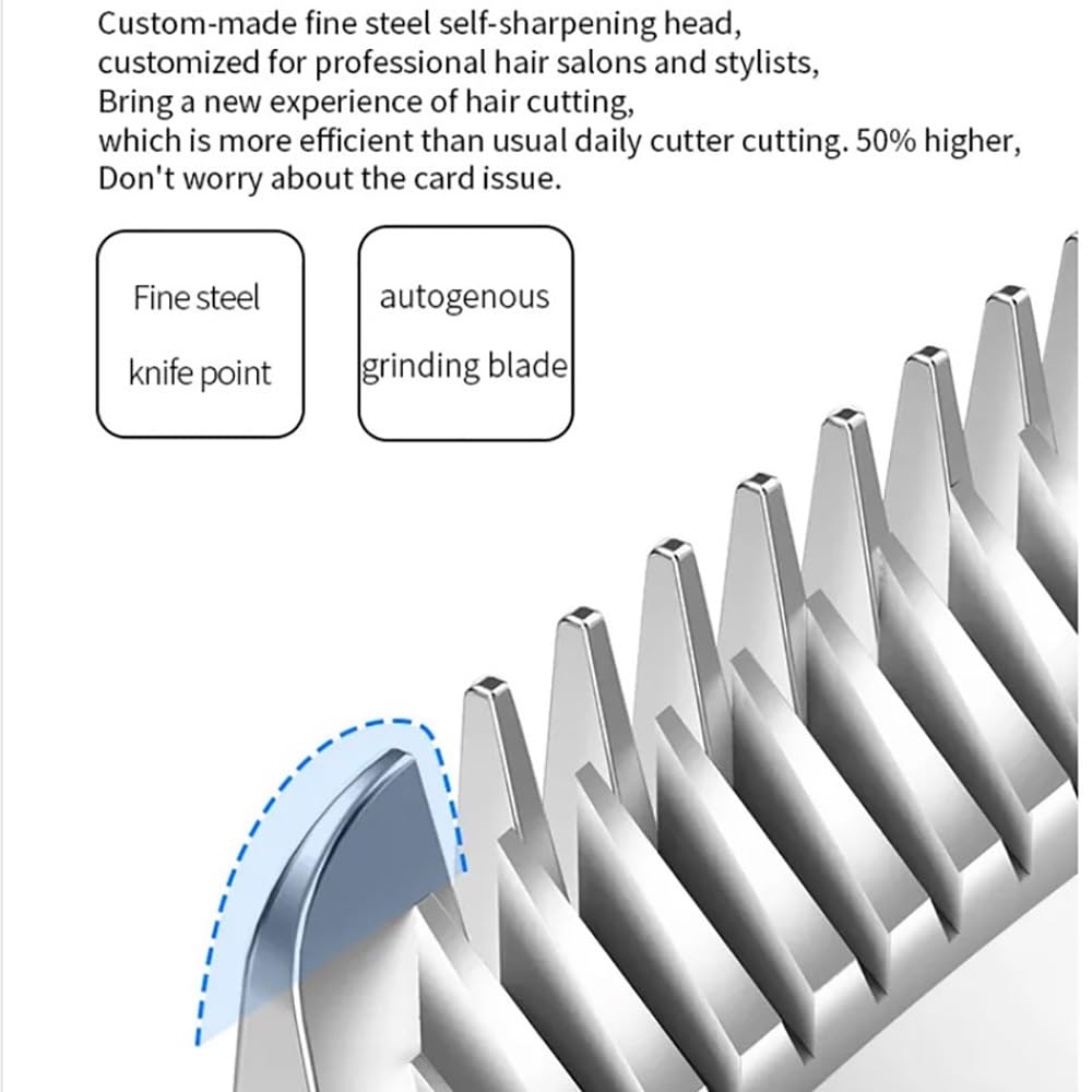GLESVOWIO Hair Cutting Tool All Metal Professional Hair Trimmer for Men Rechargeable Beard Hair Clipper Barber Cordless Electric Hair Cutter Machine Beauty and Personal Care GLESVOWIO