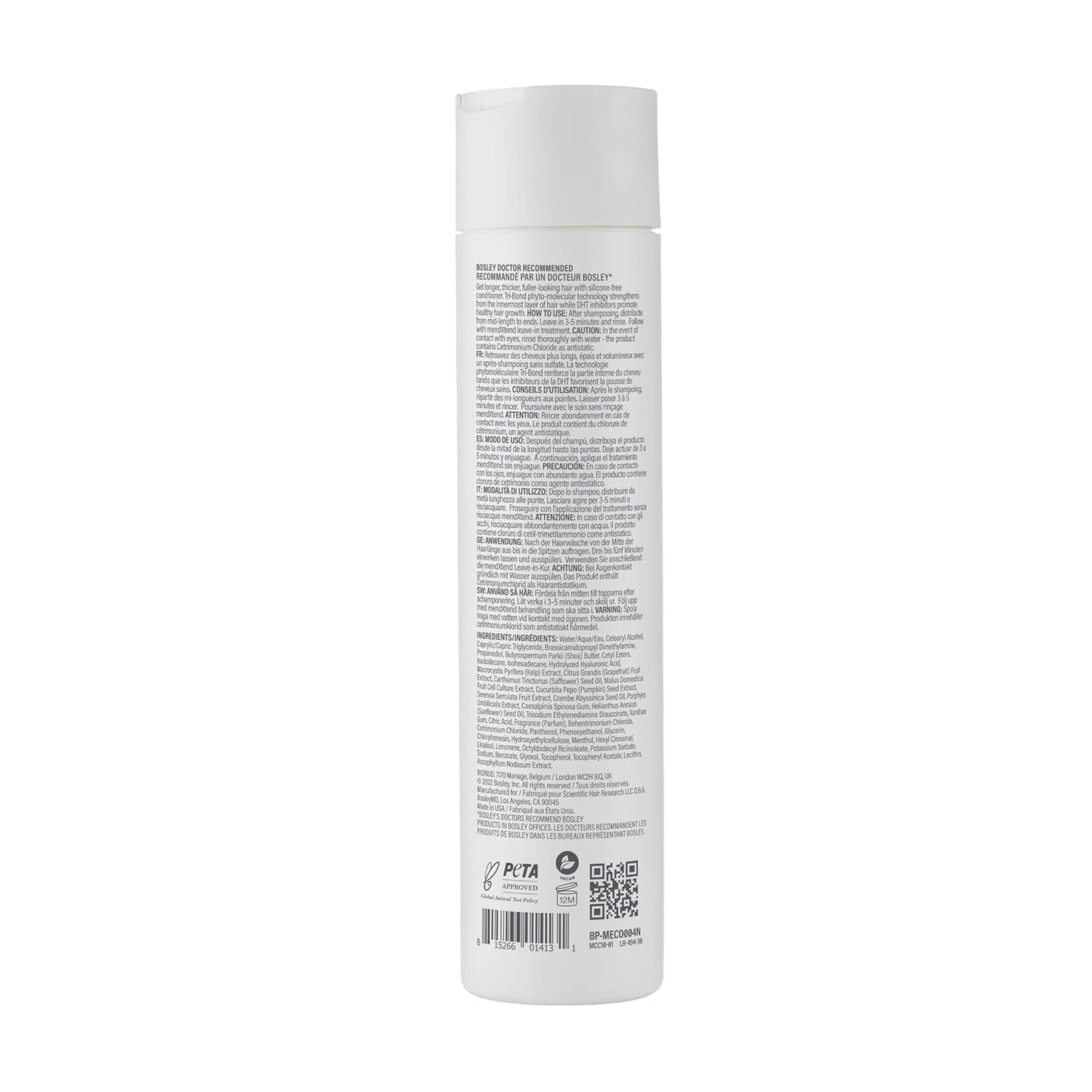 BosleyMD MendXtend Strengthening Shampoo, Conditioner, and Kit to Promote Growth & Prevent Breakage with Saw Palmetto, Hyaluronic Acid and Pomegranate Beauty & Personal Care BosleyMD