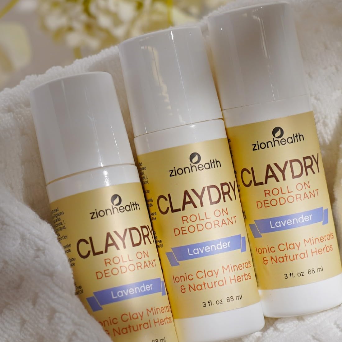 Zion Health Deod Claydry 3 Oz3 Beauty and Personal Care Adama Minerals
