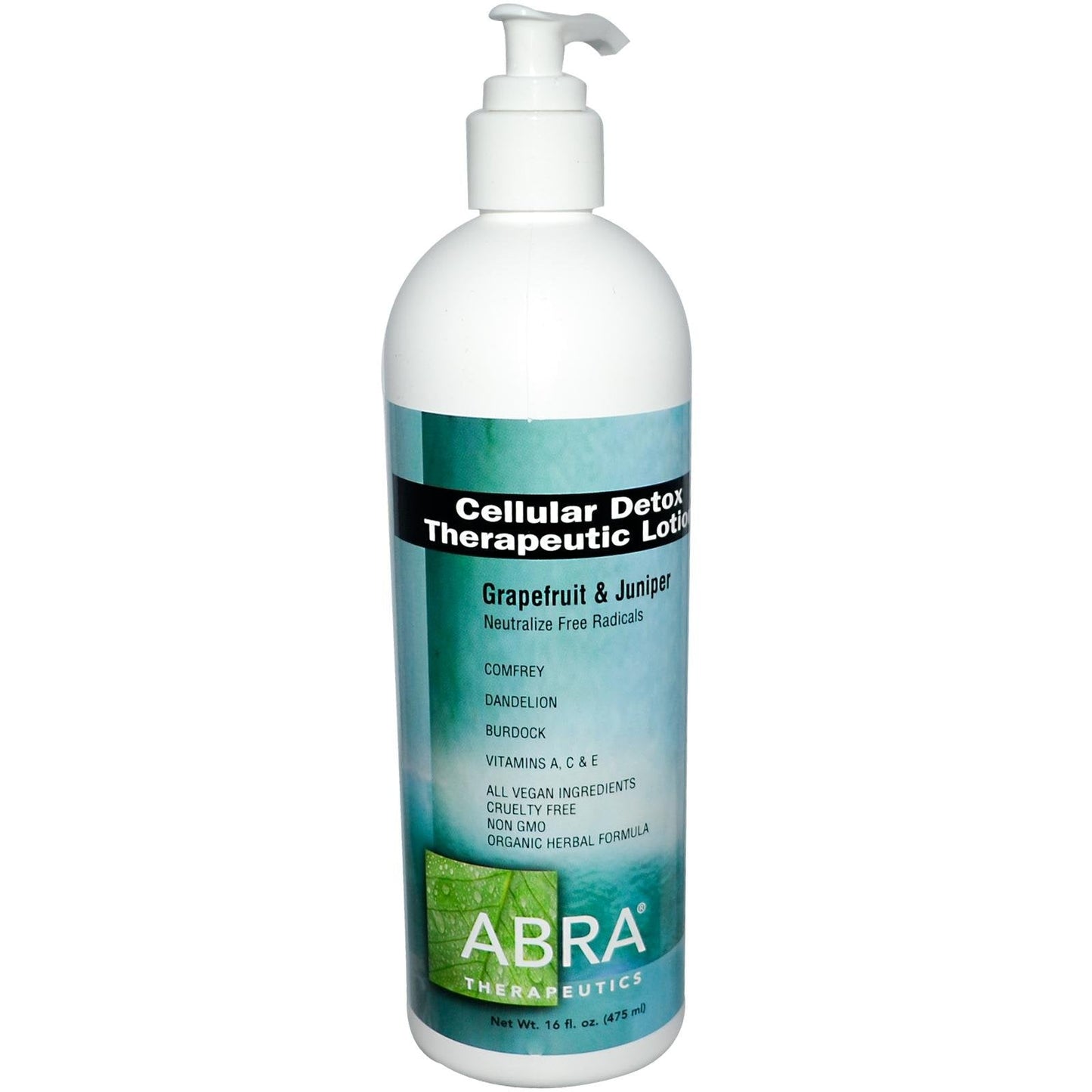 Abra Therapeutics - Therapeutic Lotion Cellular Detox Grapefruit & Juniper - 16 fl. oz. Beauty & Personal Care Abra