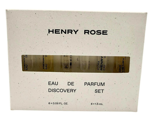 Henry Rose Eau de Parfum Discovery Set - 6 x 0.05 fl oz / 1.5 ml Spray Vials | Dave, Flora Carnivora, Jake’s House, Queens & Monsters, Torn, Windows Beauty & Personal Care Henry Rose