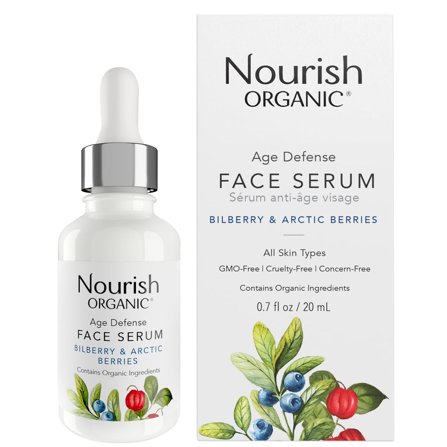 Nourish Organic Age Defence Face Serum, 0.7 Ounce (SOFNRFC90205) Beauty & Personal Care Nourish Organic