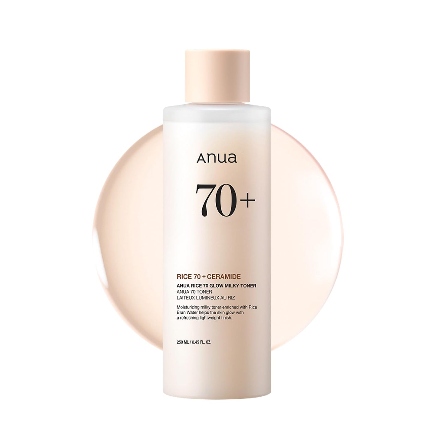 Anua Rice 70 Glow Milky Toner, Glass & Dewy Skin, Hydrating & Barrier Care, Rice Water, Niacinamide, Ceramides, All Skin Types, Fragrance-Free, Non Beauty and Personal Care ANUA