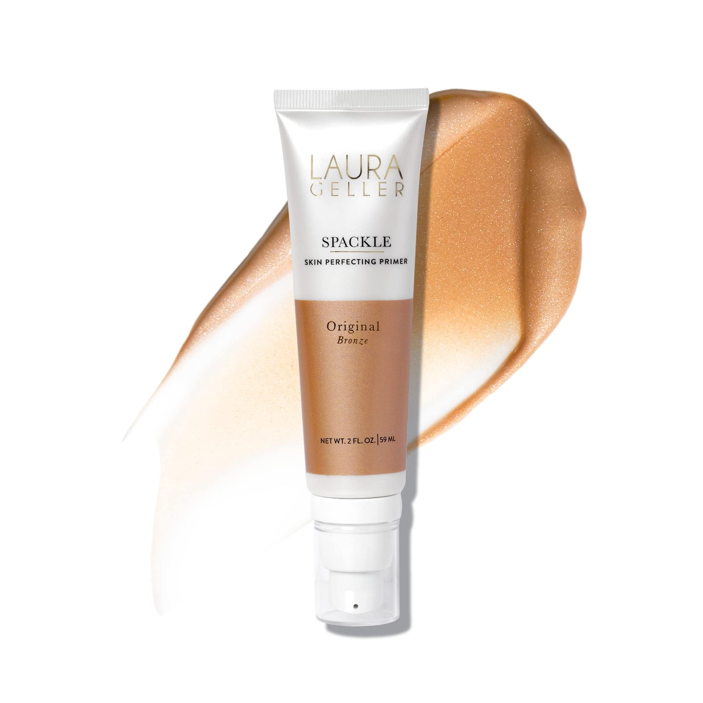 LAURA GELLER NEW YORK Spackle Primer - Bronze - Super-Size 2 Fl Oz - Hyaluronic Acid Makeup Primer for Mature Skin Beauty & Personal Care LAURA GELLER NEW YORK